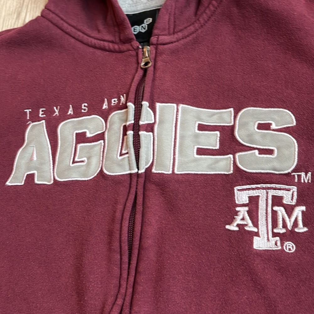 Texas A&M Aggies Jacket Youth XL‎ Knit Football NCAA Hoodie Full Zip
